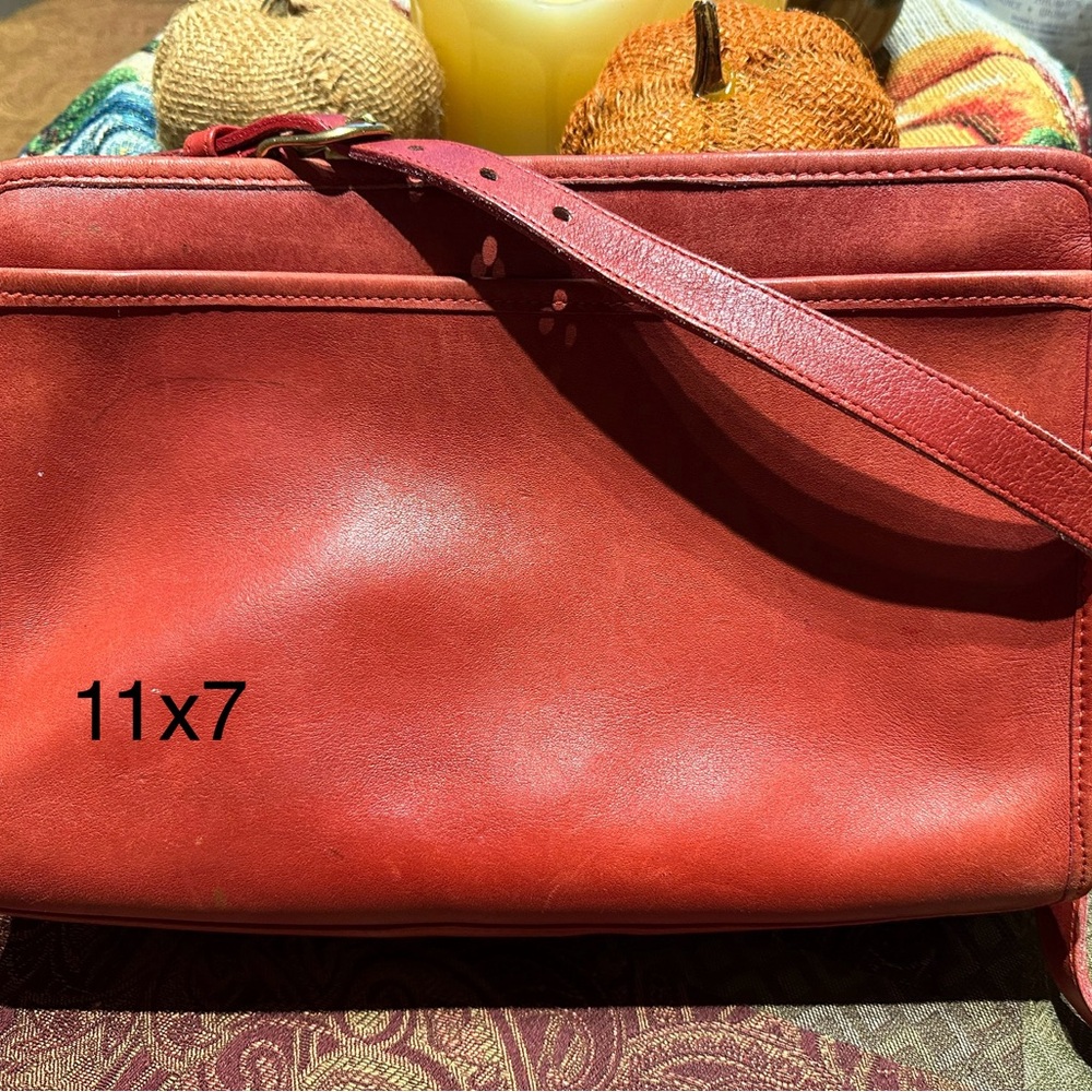 Authentic vintage leather coach bag